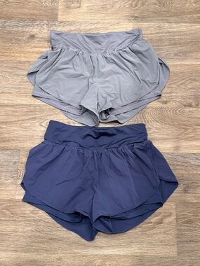 ADMU Navy and Light Gray Athletic Shorts Set